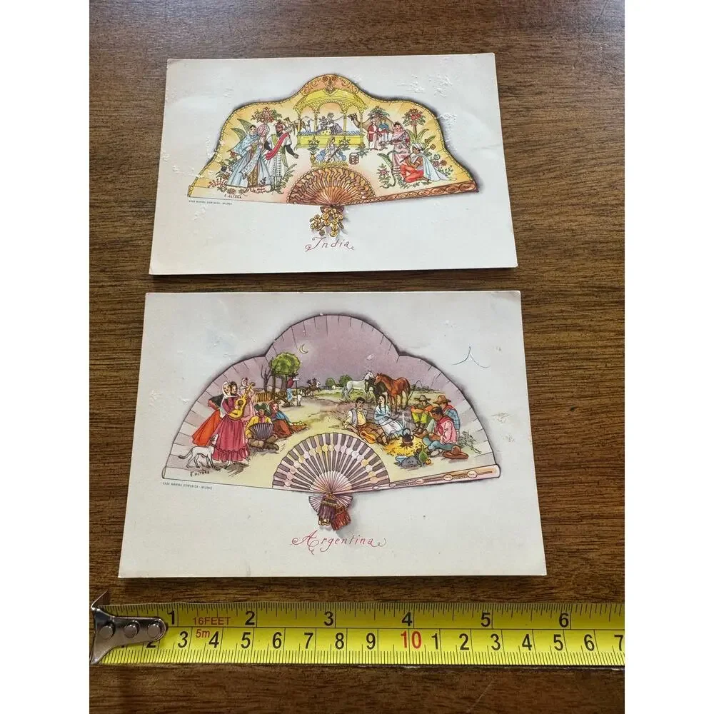 RARE Vintage Edina Altara Ventagli Serie II Promo Postcards Casa Mamma Milano